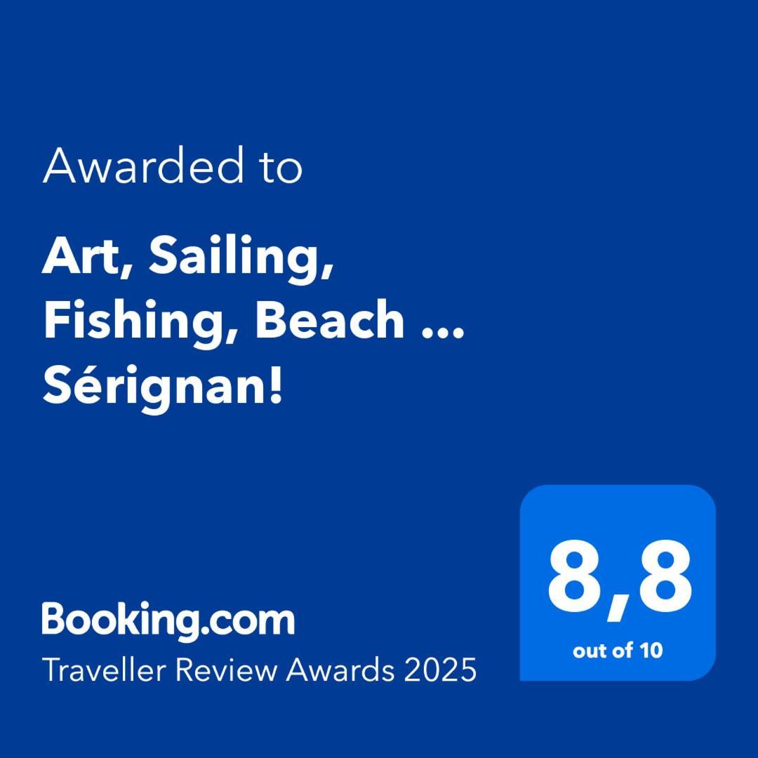 Art, Sailing, Fishing, Beach ... Serignan! Eksteriør billede